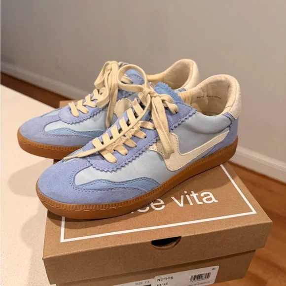 DOLCE VITA BLUE NOTICE SNEAKERS SIZE 7.5 - Picture 3 of 5